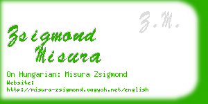 zsigmond misura business card